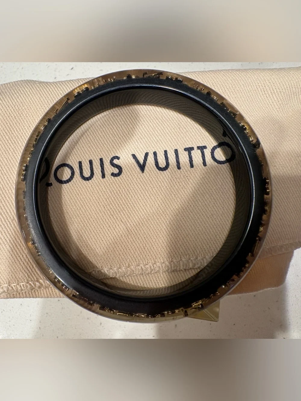 Authentic LV Black Inclusion Bracelet